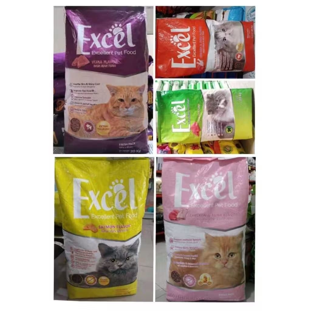 Excel Cat Food Tuna 20kg Makanan Kucing 1 karung