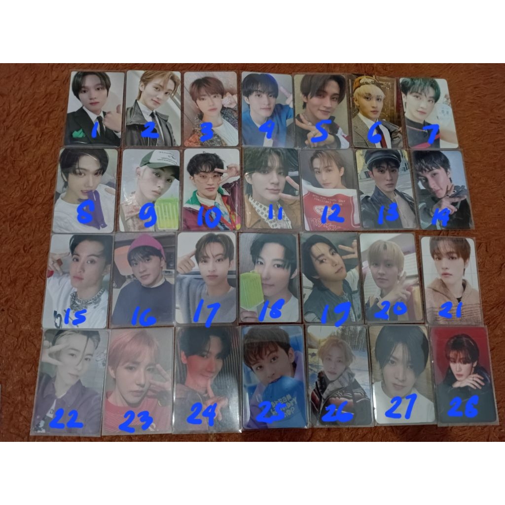 photocard nct official Pt.1| pc nct haechan mark sg25 dream jaemin pink christmas mark walk mark btf