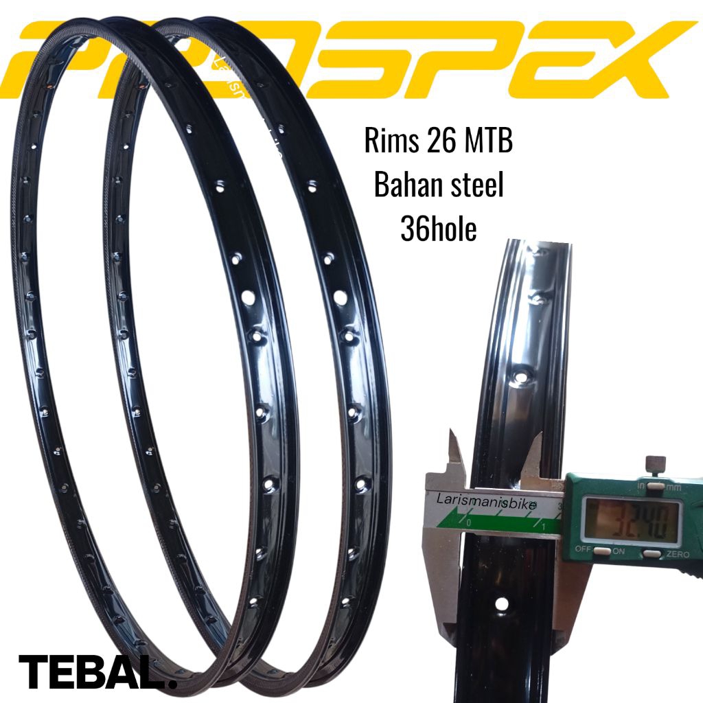 velg 26 mtb federal super tebal prospex -steel