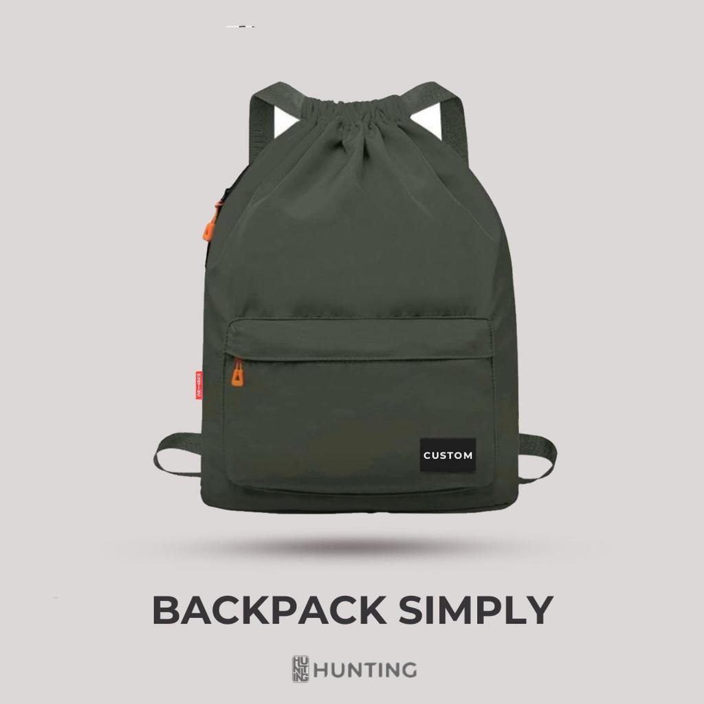 TAS SERUT CUSTOM SIMPLY HUNTING STRINGBAG MULTIFUNGSI GROSIR Tas Pria Wanita Tas Custom Logo Mercend