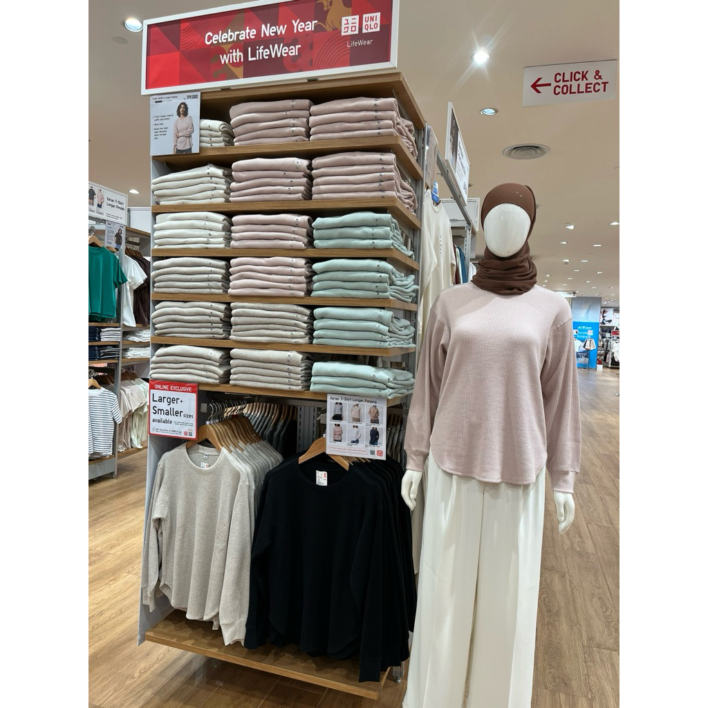 Tshirt waffle uniqlo /kaos waffle