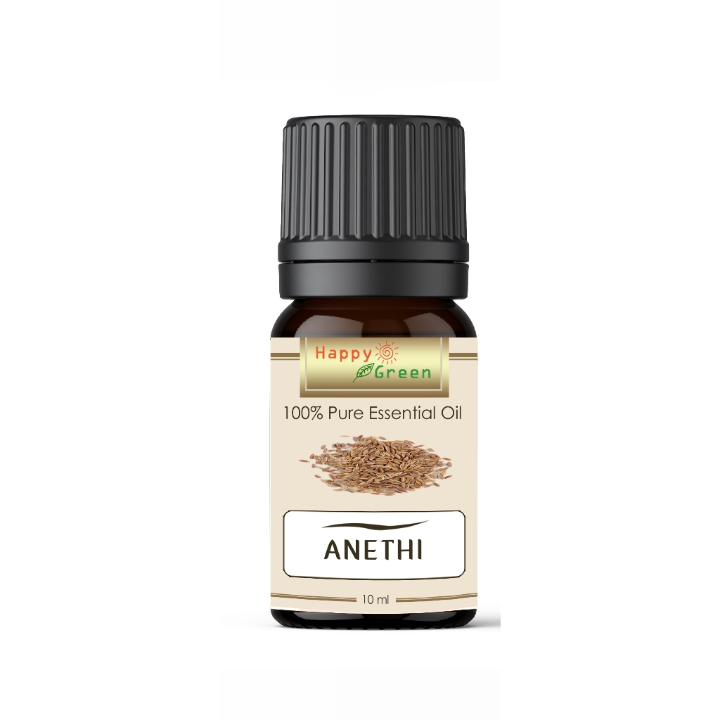 Happy Green Anethi Seed Essential Oil - 100% Murni Anethum sowa East Indian Dill Oil