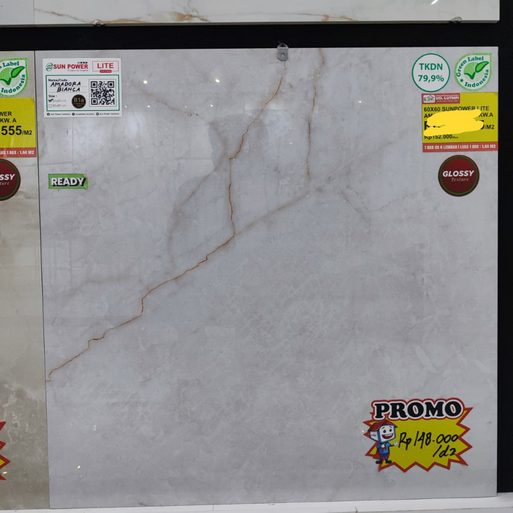 60x60 SUN POWER LITE Granit Halus Glazed Polish Aneka Motif - Granit Lantai & Dinding Jepara