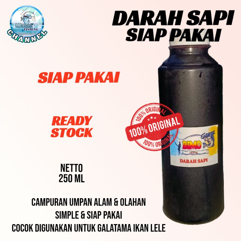 DARAH SAPI SEGAR UNTUK CAMPURAN UMPAN ALAM & OLAHAN