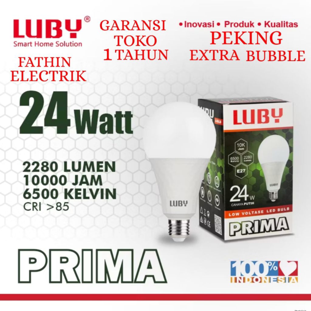 BOHLAM LED LUBY / LAMPU LED LUBY PRIMA 24W