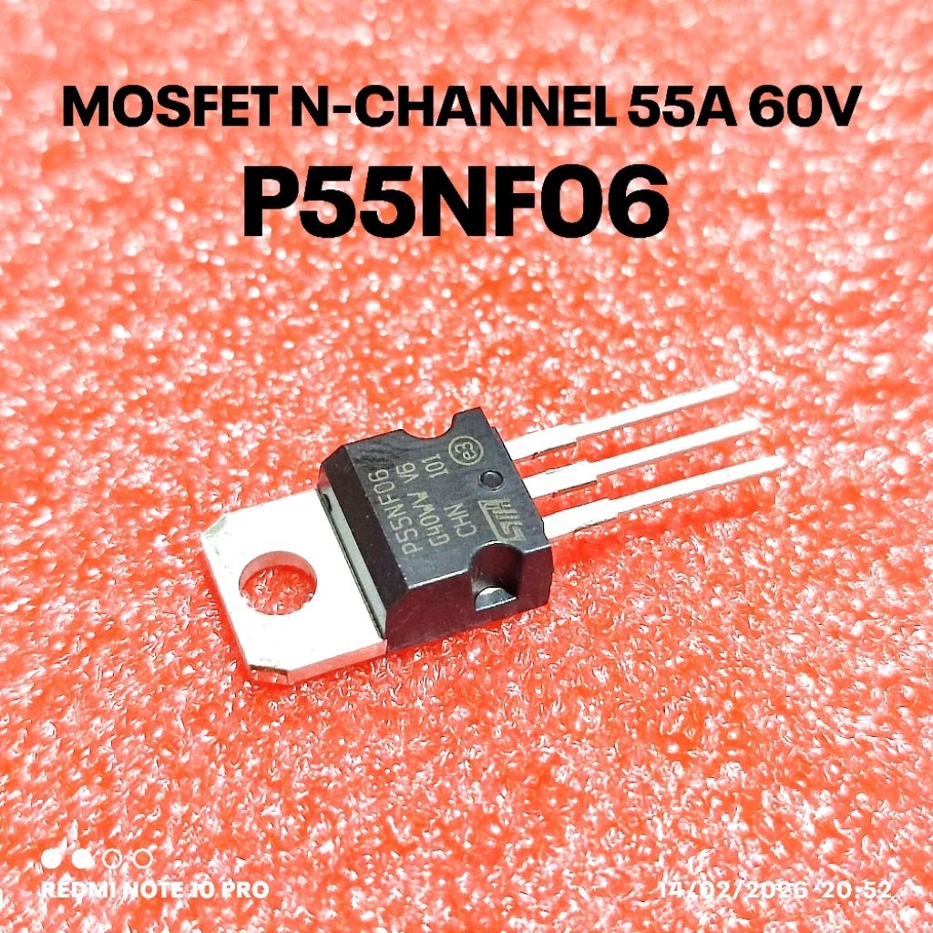 TRANSISTOR TR MOSFET STP55NF06 P55NF06 P 55NF06 N-ch 60 V 50 A STripFETSGS Thomson (ST)