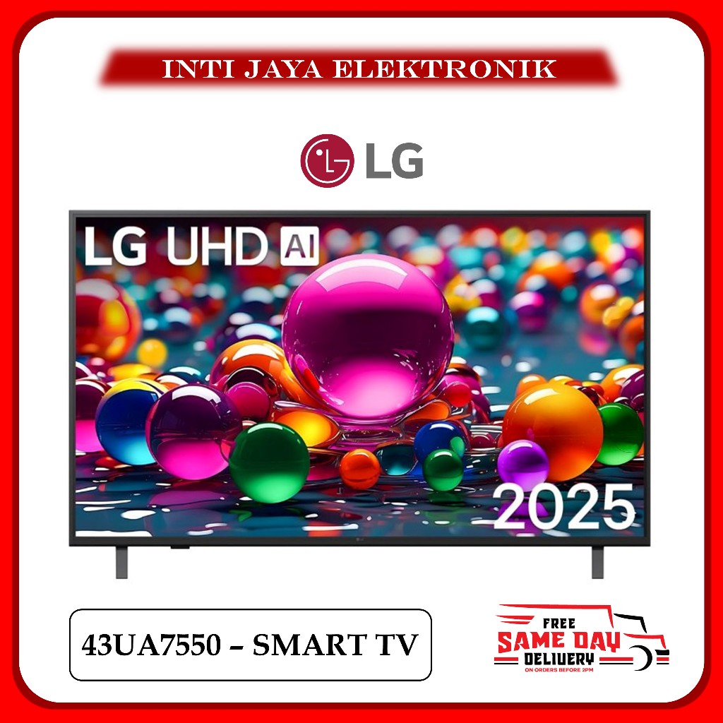 TV LG 43UA7550 UHD 4K AI 43 INCH GARANSI RESMI LG 43INCH