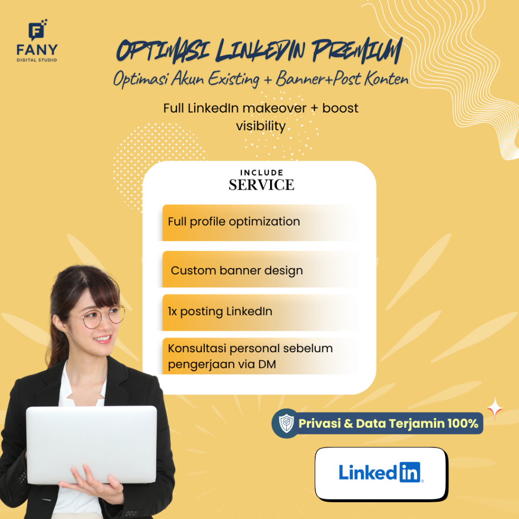 Jasa Optimasi Profil LinkedIn Premium HR Ready | Full Makeover & Siap Dilirik Recruiter