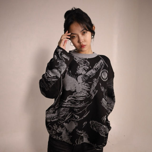 WoolHead - Archangel knitwear boxy unisex pria wanita