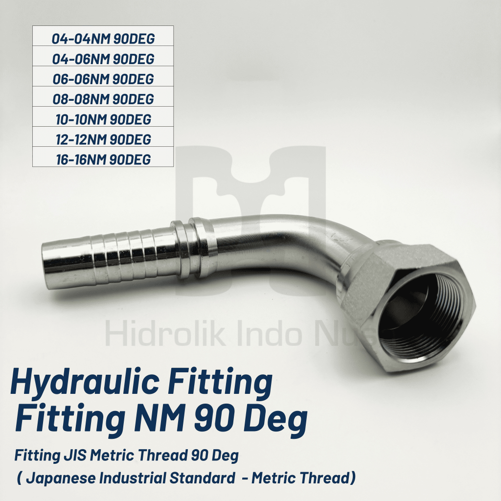 Hydraulic Fitting NM Female 90 DEG ( Size 1/4" - 1" ) / Fitting NM 90 DEG Carbon Steel  / Fitting Dr