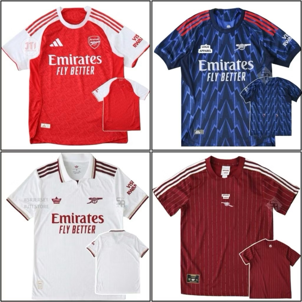 GRADE ORIGINAL Jersey Arsenal Home Away Third/3RD 2025 2026 - Jersey Arsnl Terbaru High Quality