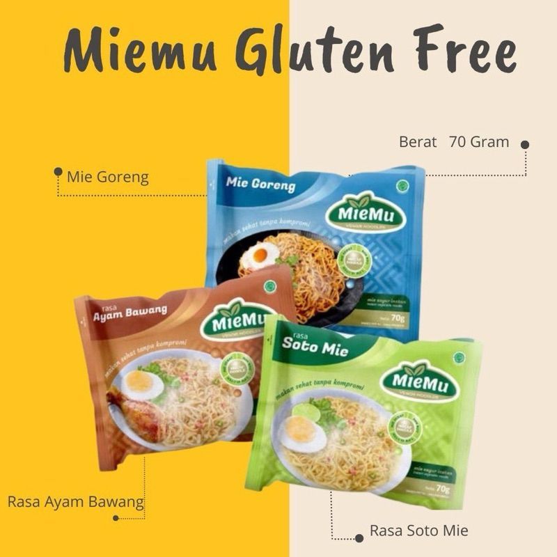 MieMu Mie Sehat 1 Box (20 Pcs) | Mie Sayur | Mie Instan Sehat
