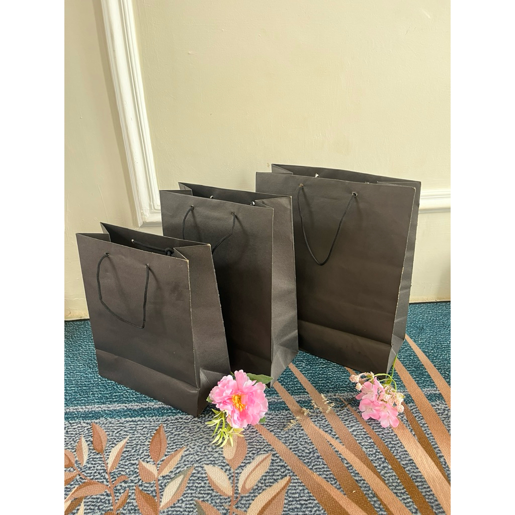 Paper Bag Hitam Polos