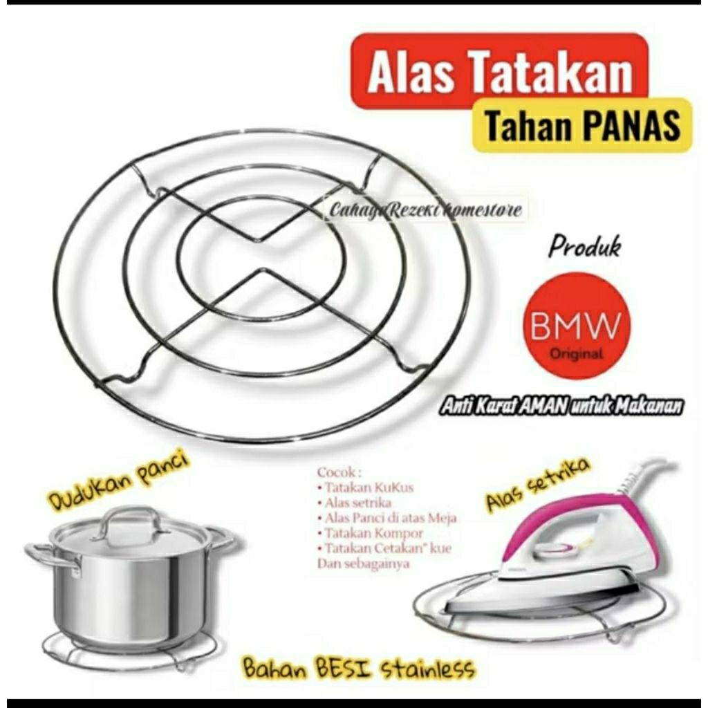 Tatakan Panas Stainless Steel Tebal Tatakan Panci Alas Setrika