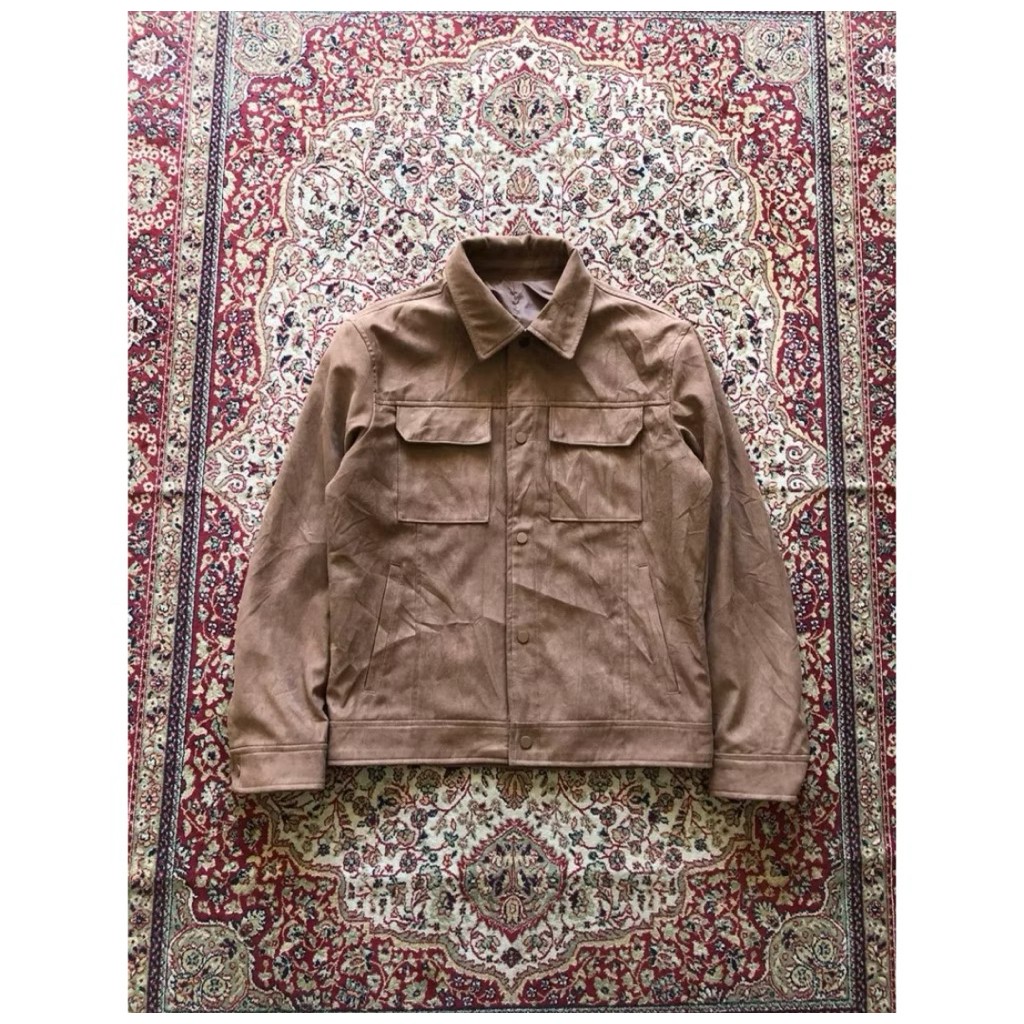 Mind bridge faux suede work jacket HG418