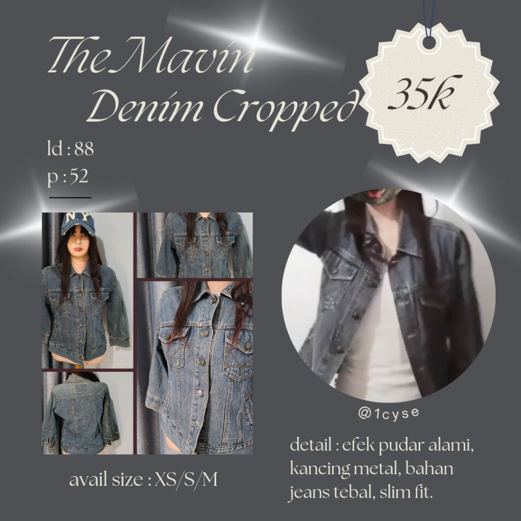 Preloved, The Maven Denim Cropped.