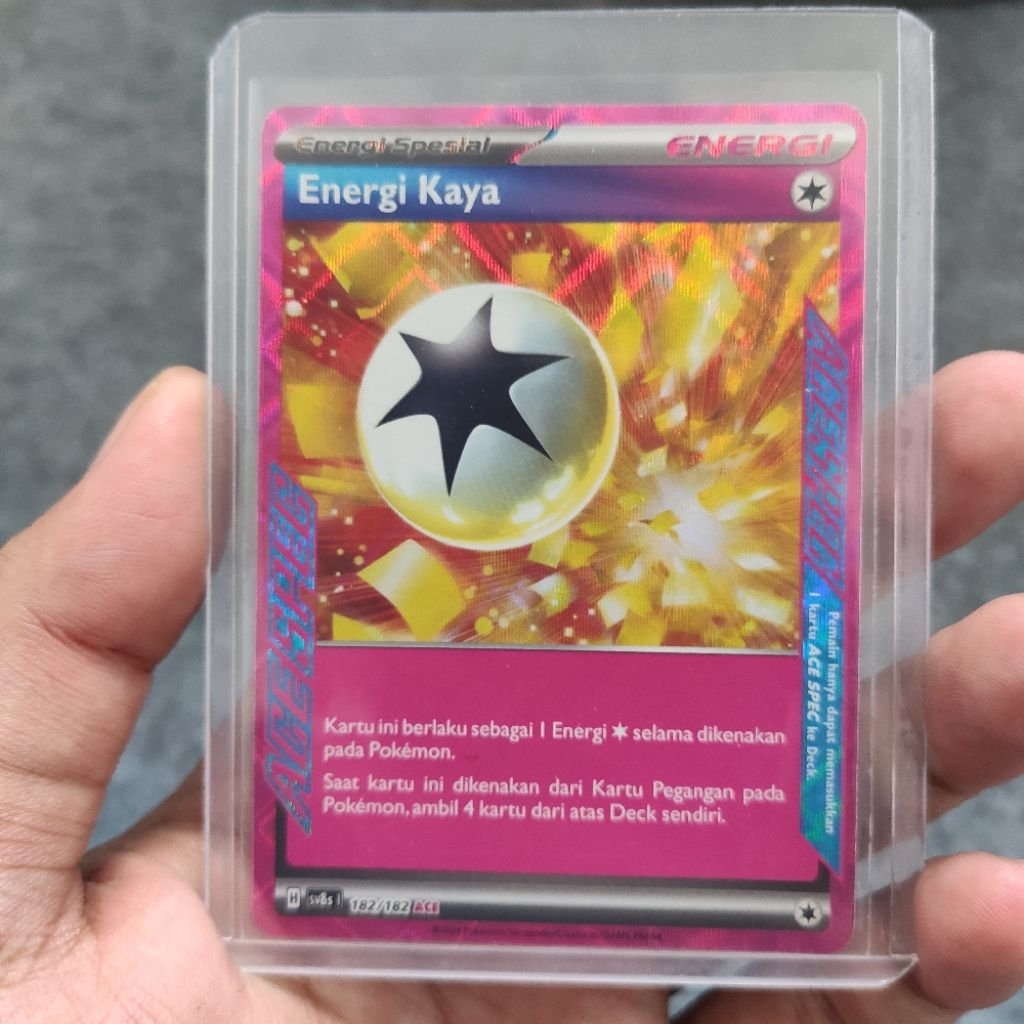 Energi Kaya ACE SV8s 182/182 Pokemon Indonesia