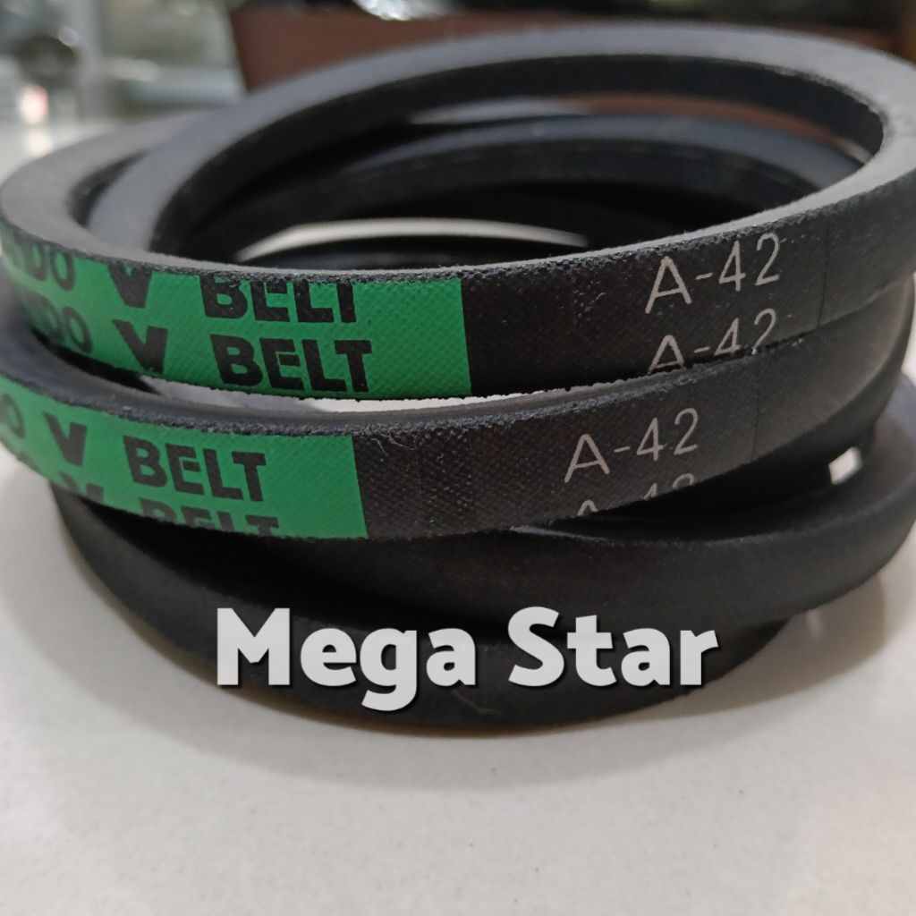 VAN BELT V-BELT A42 A-42 A 42 merk BANDO asli.