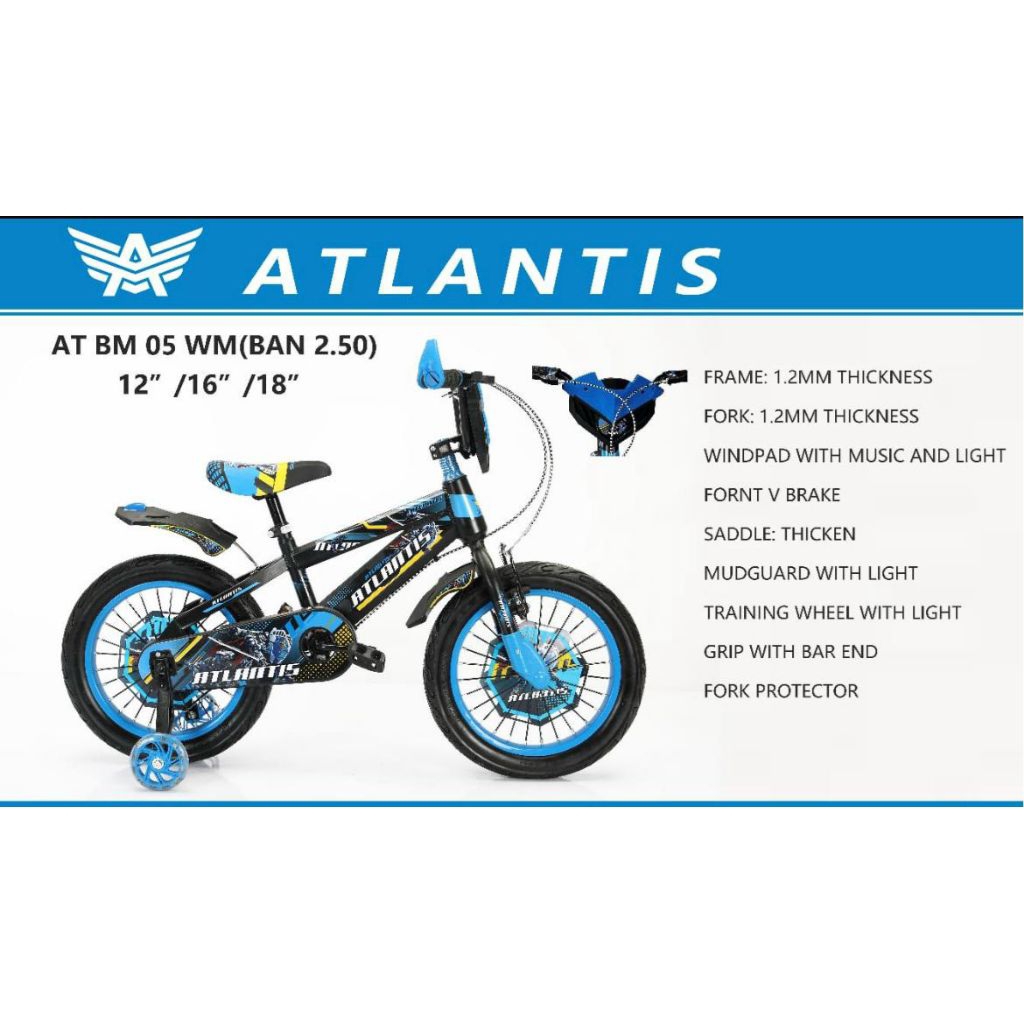 Sepeda Anak Bmx 12 inch AT05 atlantis