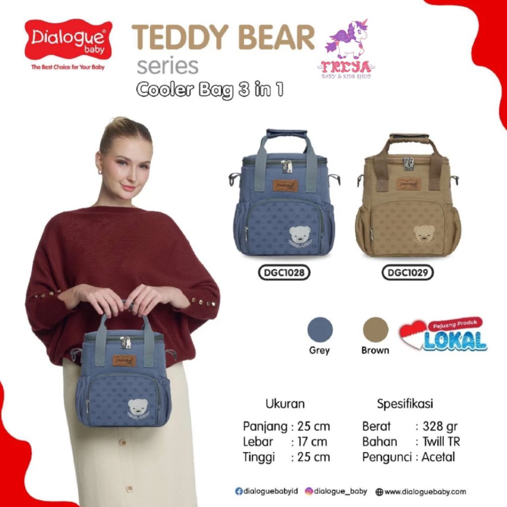 Dialogue - Baby Cooler Bag 3in1 | Tas Penyimpanan Asi & Makanan Bayi