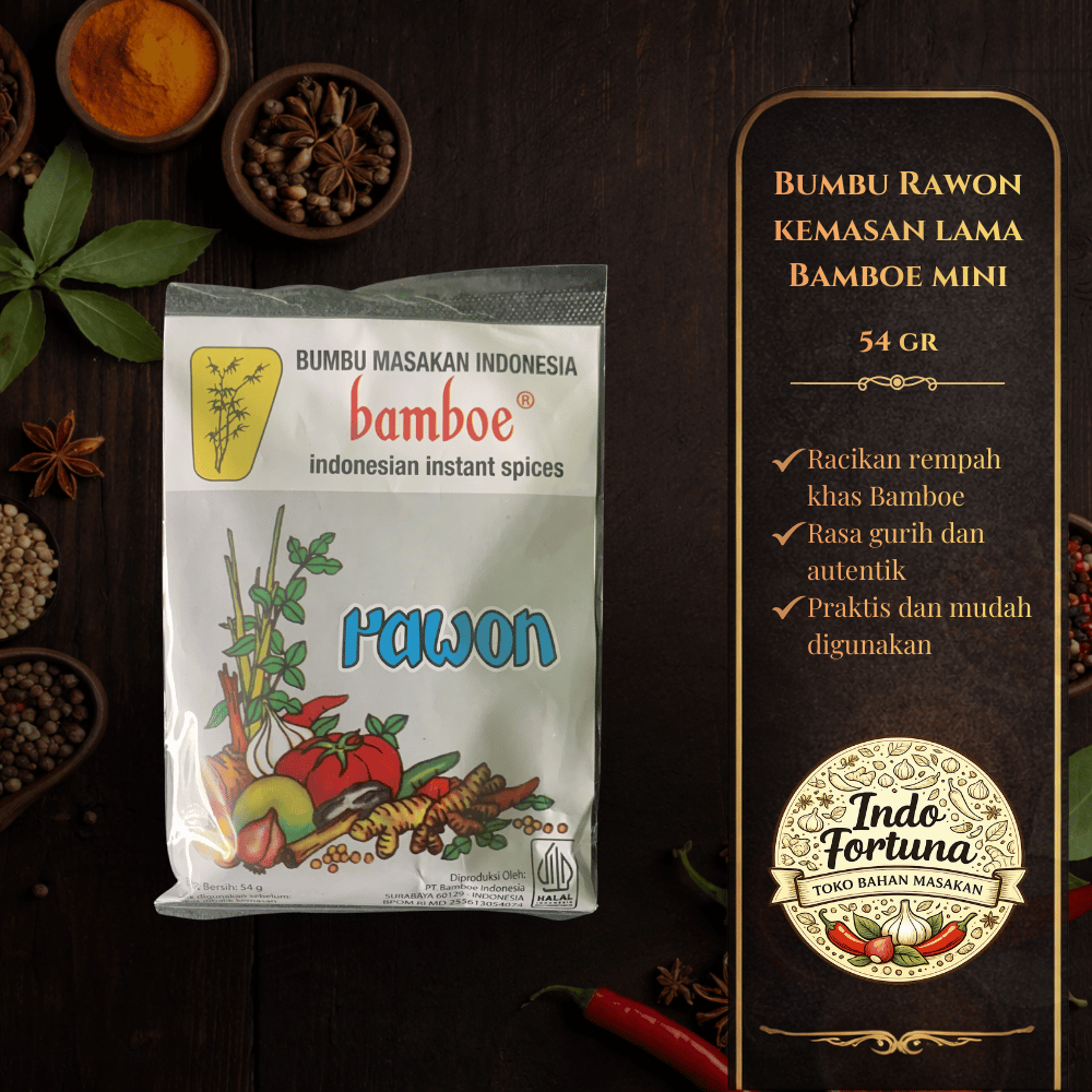 Bumbu bambu PUTIH BESAR bamboe RAWON exp 2027