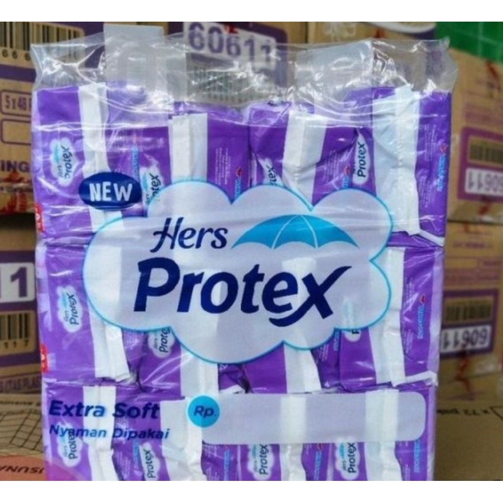 protex ungu satu tas isi 12 bungkus per bungkus isi 5 pads
