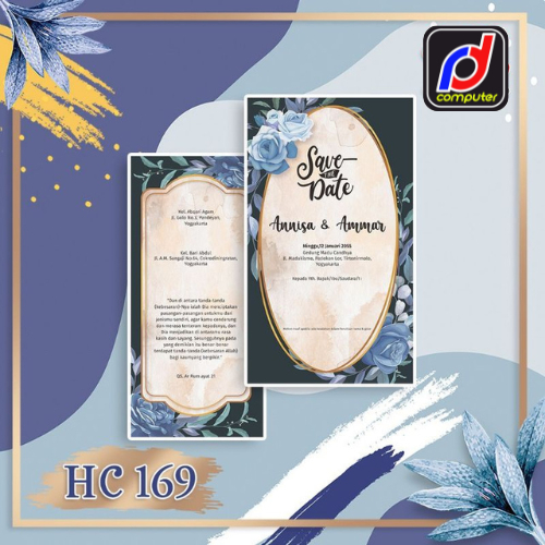 RD Comp | Undangan Pernikahan full color murah | Blangko Undangan kode HC 163 - 170 / undangan terim
