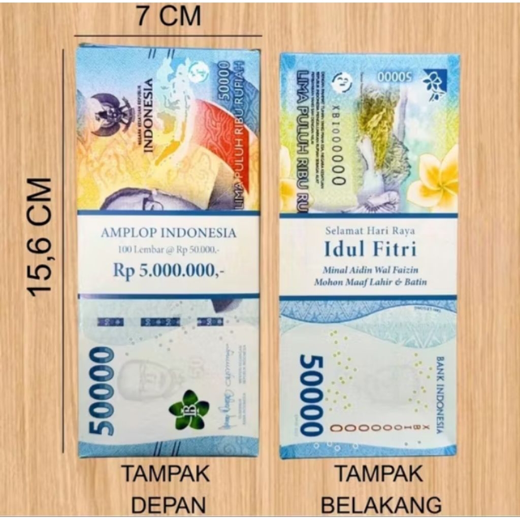 amplop angpau motif uang 50pcs amplop angpau lebaran