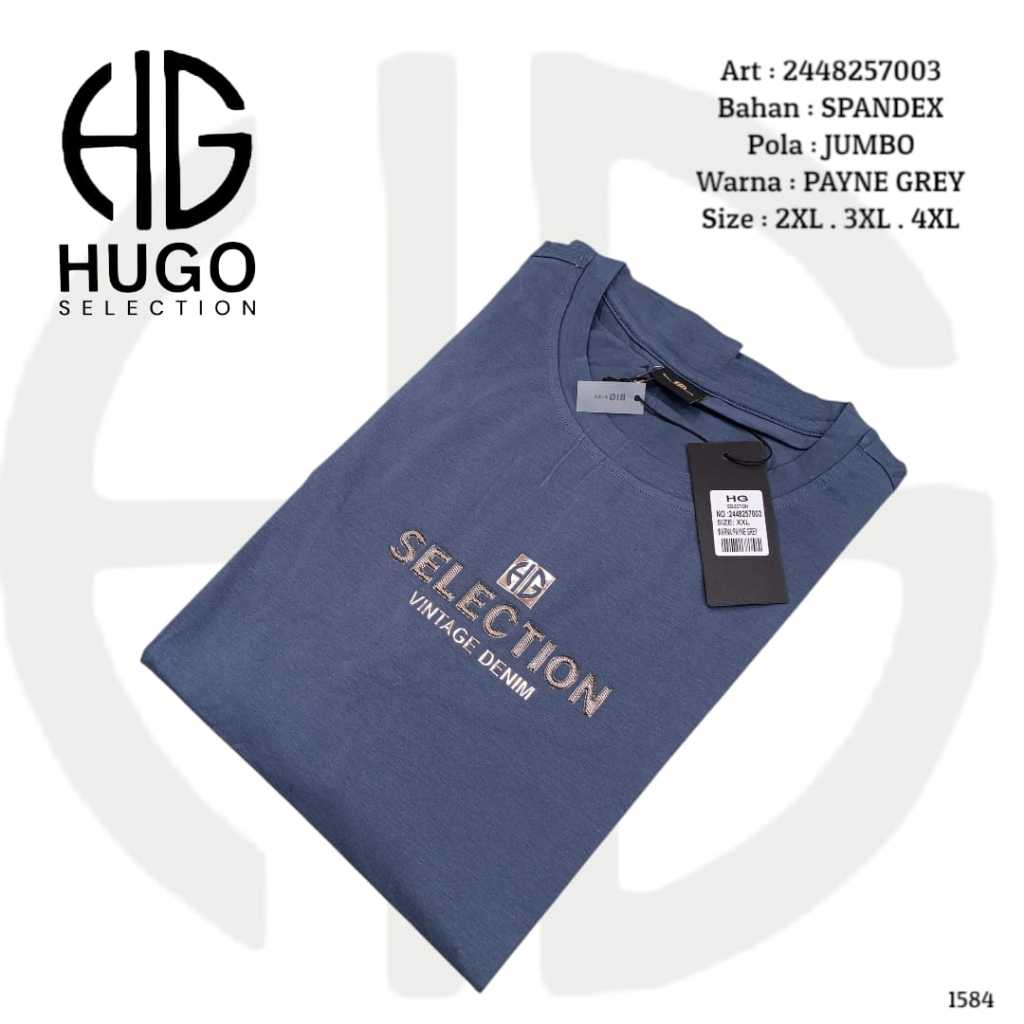 NEW STOK Kaos Hugo Selection JUMBO SIZE