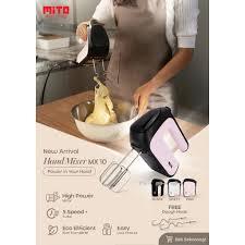 Mito Mixer MX10 - Hand Mixer 5 Kecepatan + Turbo
