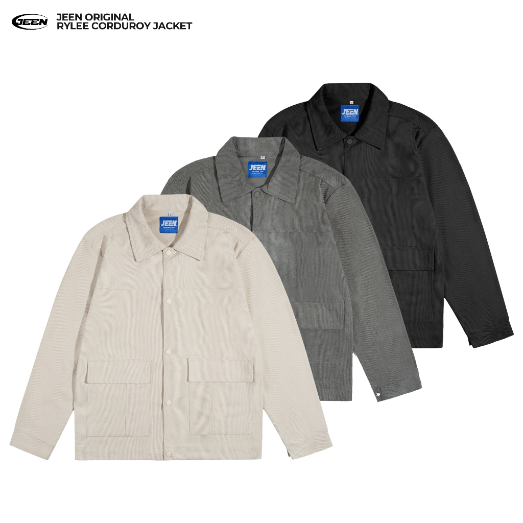 Jacket RYLEE Corduroy  Casual - Jacket Corduroy Pria Wanita - Jacket Jeen Original