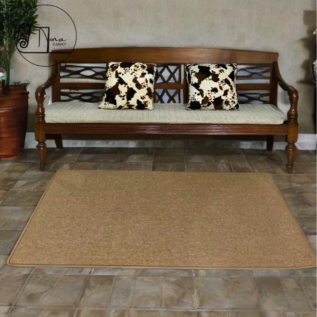 Karpet Polos Minimalis Anti Slip Polypropylene Ruang Tamu Aesthetic Karpet Alas Konten