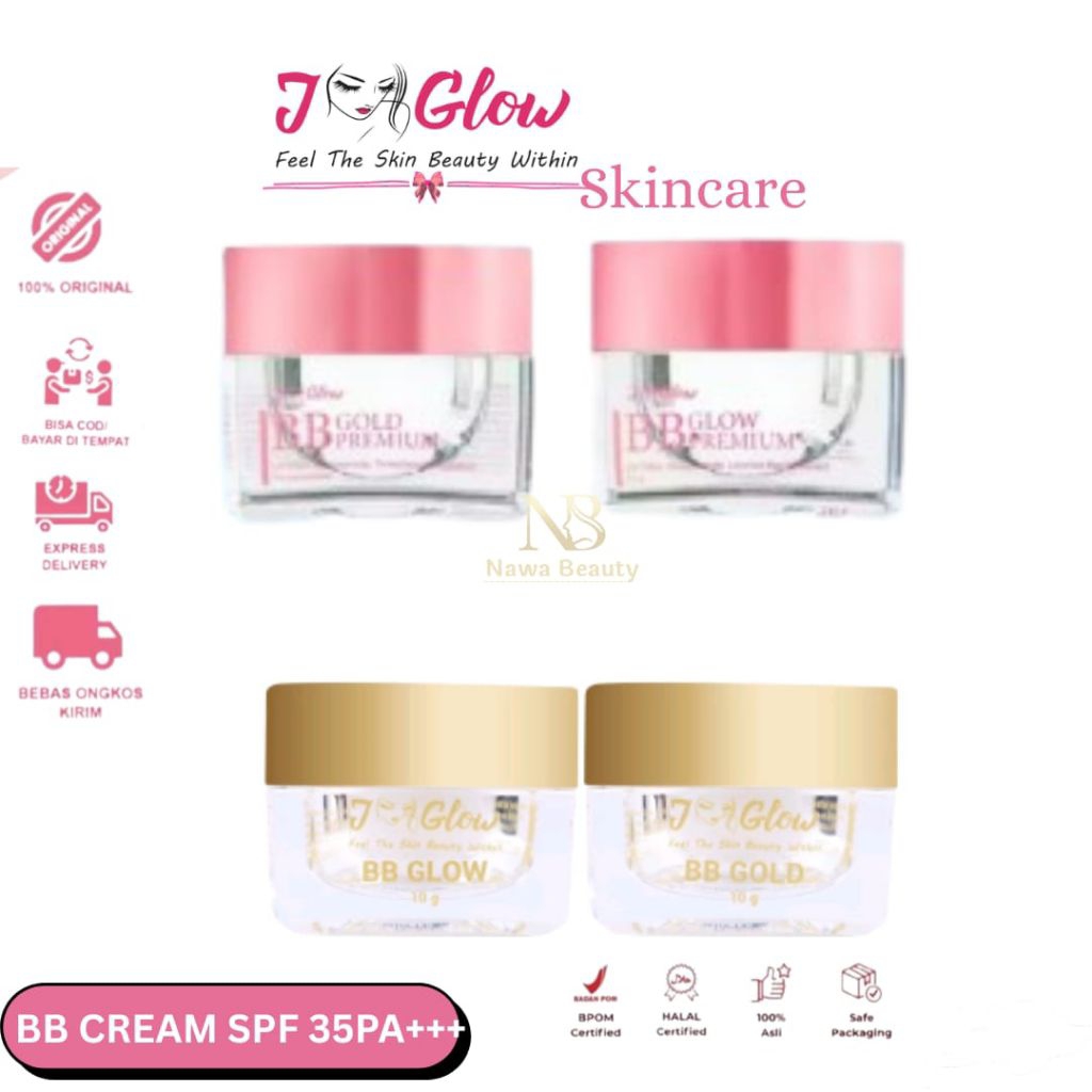 Jglow BB Cream BB GLOW - BB GOLD Mencerahkan -Jglow Skicare