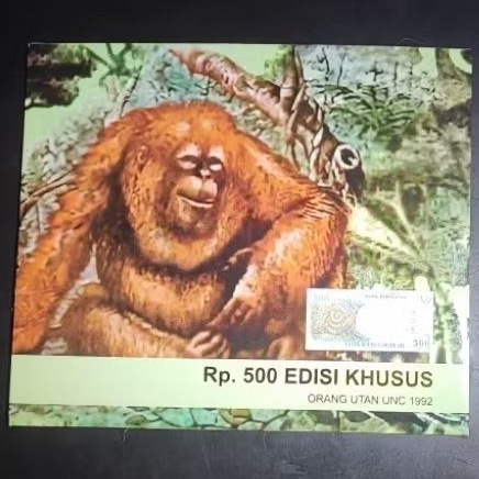 Uang Kuno Indonesia 500 Rupiah dan Folder