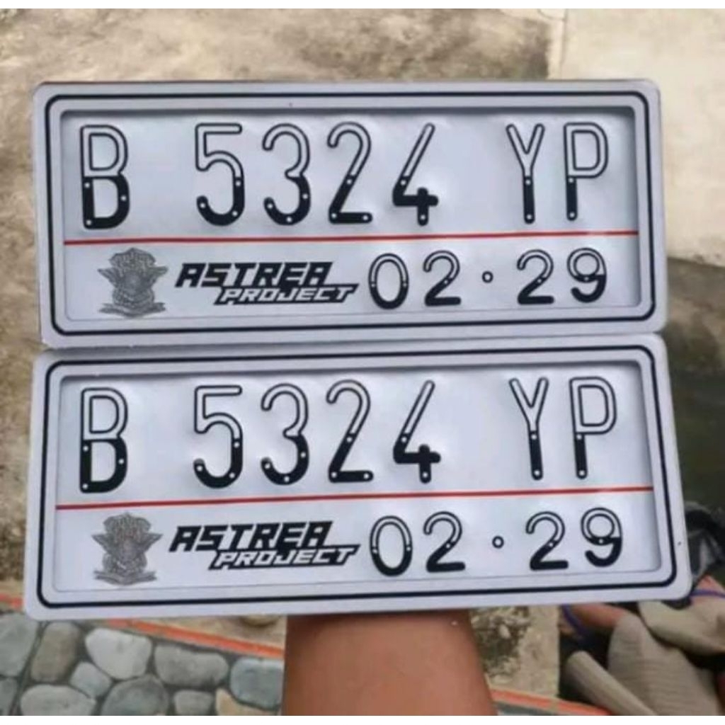 Plat Lapis Mika Akrilik Motor