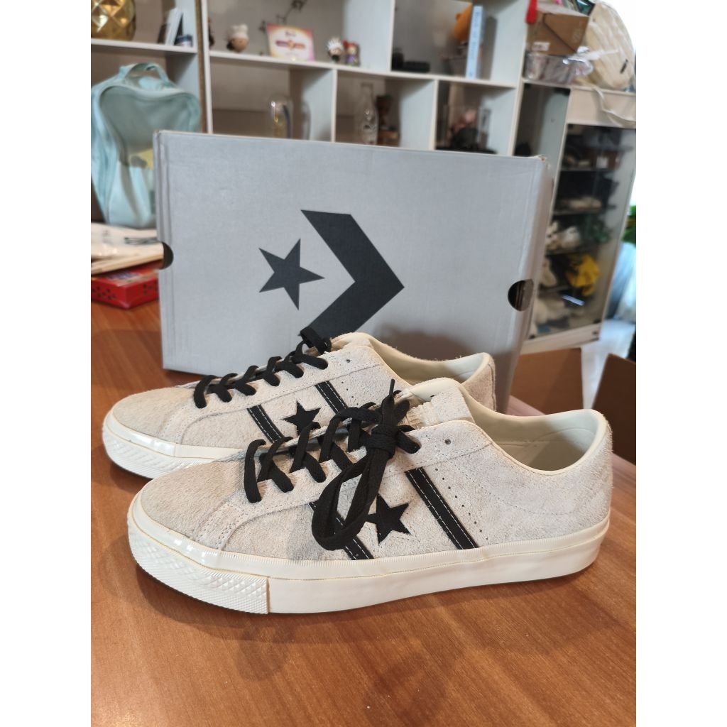Converse Cons One Star Academy Pro Suede Low Top Egret/Black/Egret