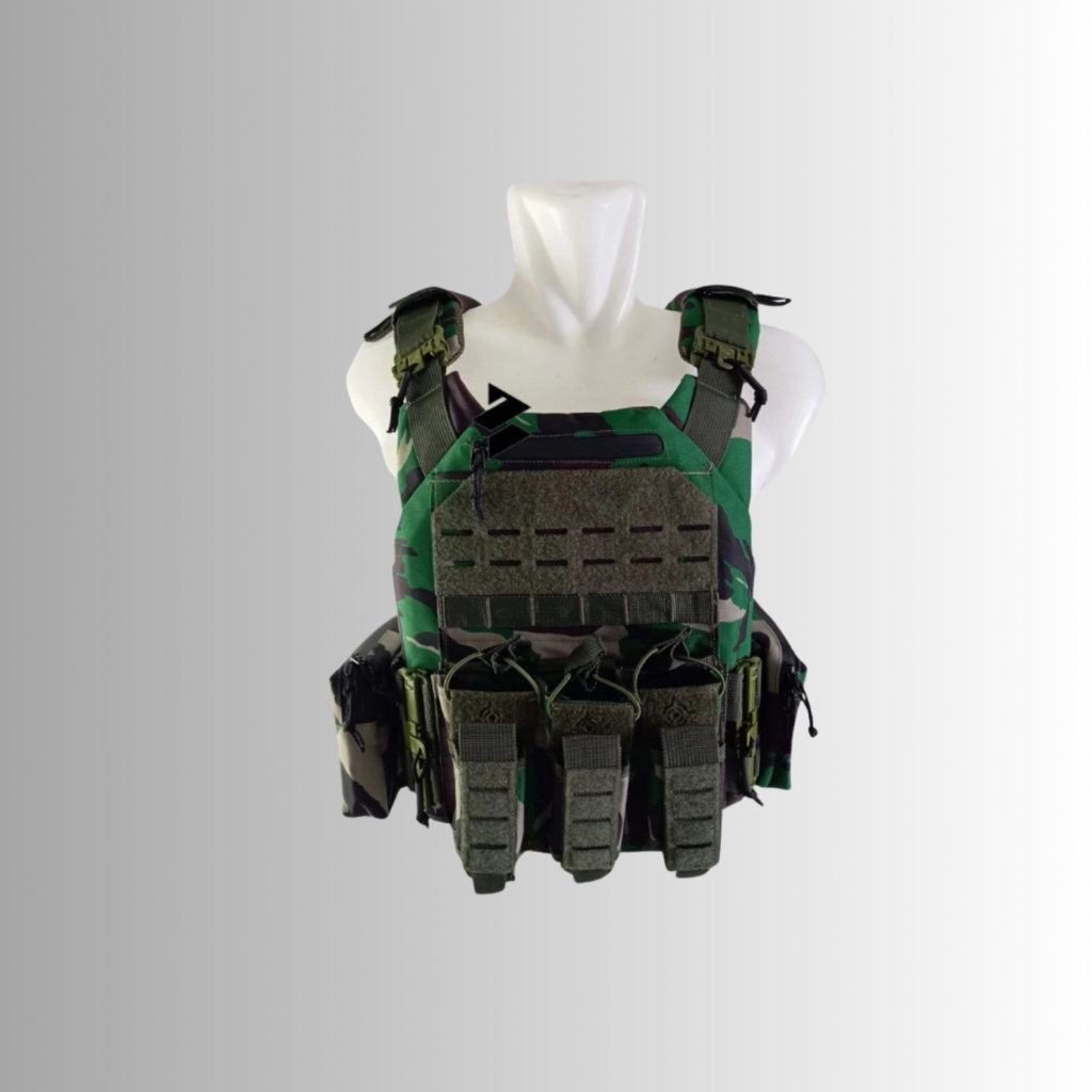 Rompi Body Vest Tactical Body Vest Tactical Rompi Body Vest Militer Rompi Pelindung Dada motif terba