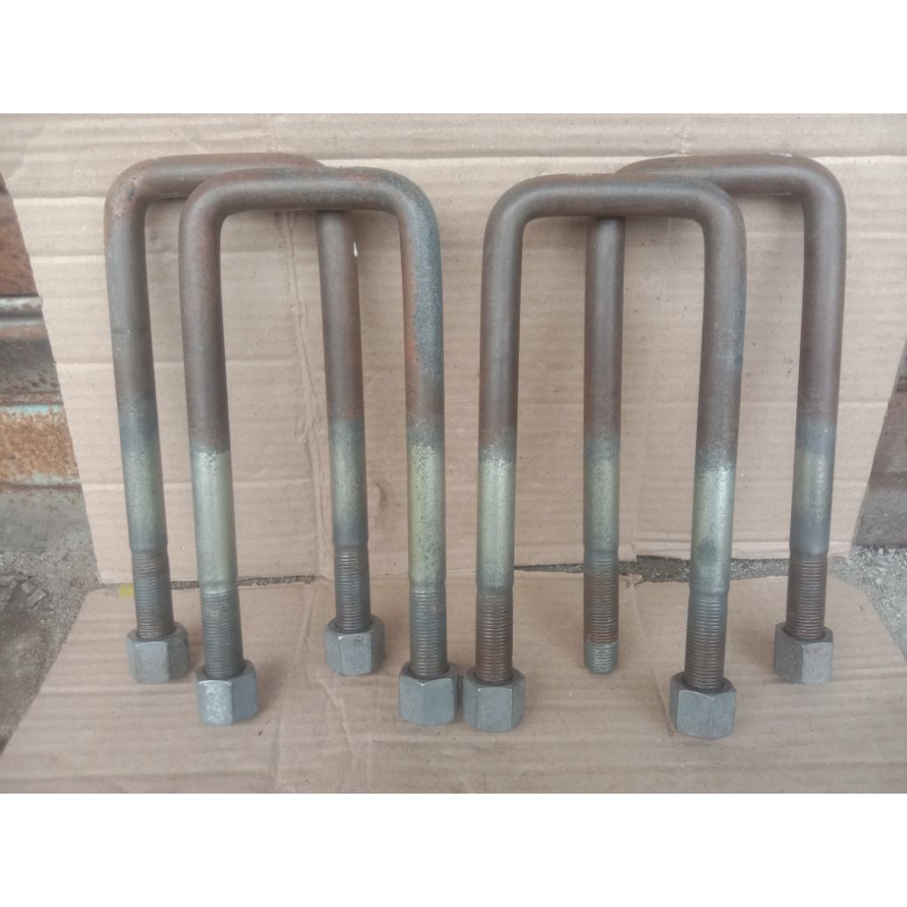 U-bolt behel begel per depan isuzu nkr - nhr - nmr harga satuan asli original copotan