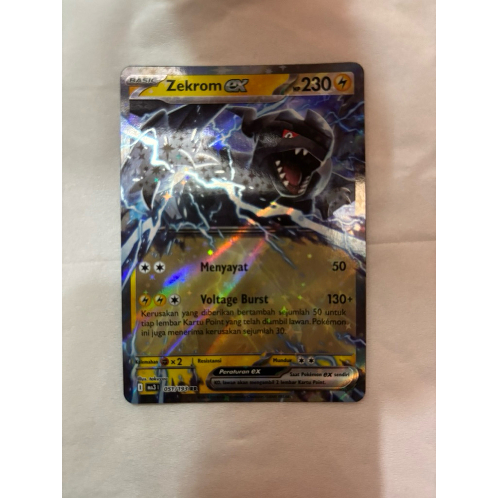 Kartu Pokeman “Zekrom Ex”