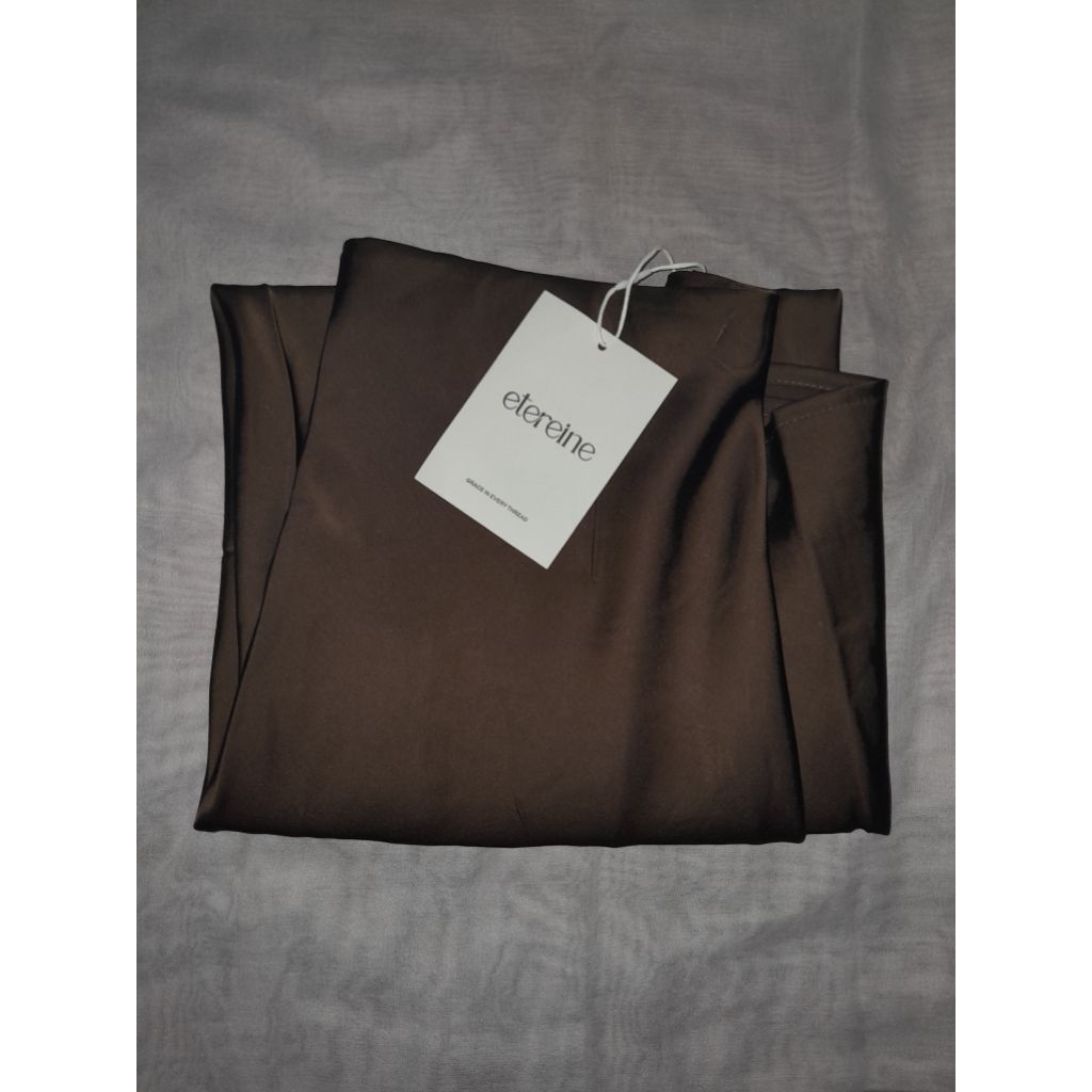ETEREINE - Rok Satin Katarina 100CM | DARK BROWN