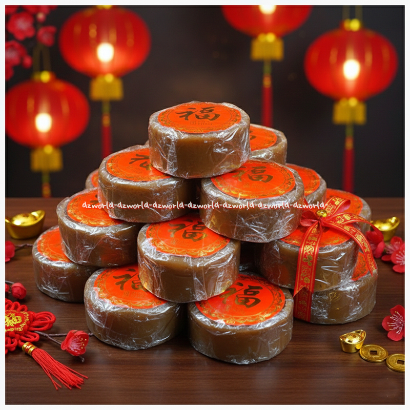 Ang Huat Kue Keranjang Bulat 1pcs Kue Imlek Dodol Gong Xi Fa Chai Anghuat Kue Cina Imlek