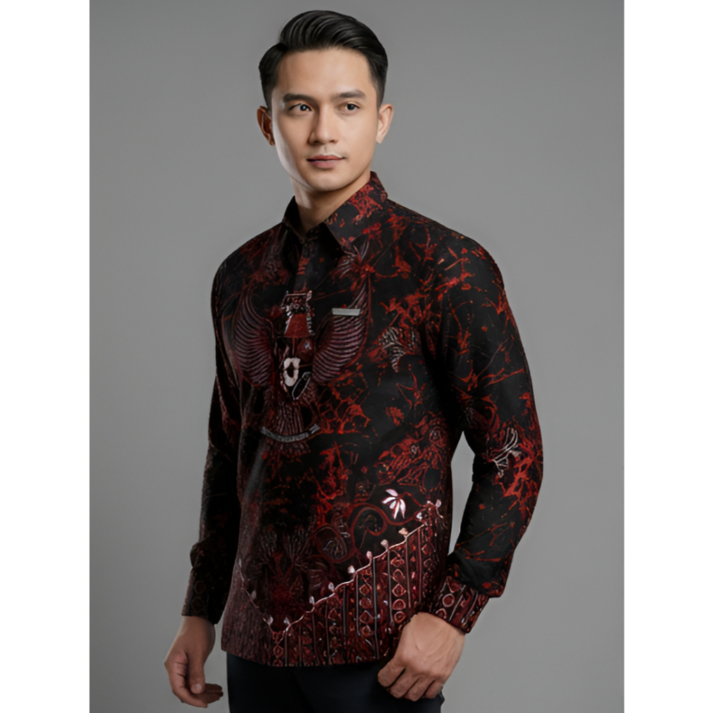 Arkana Batik Slimfit Motif Garuda