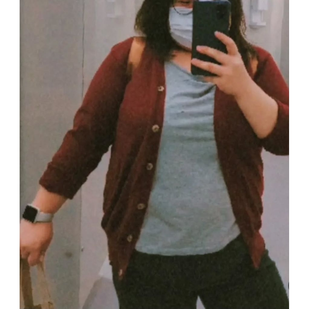 Cardigan Merah
