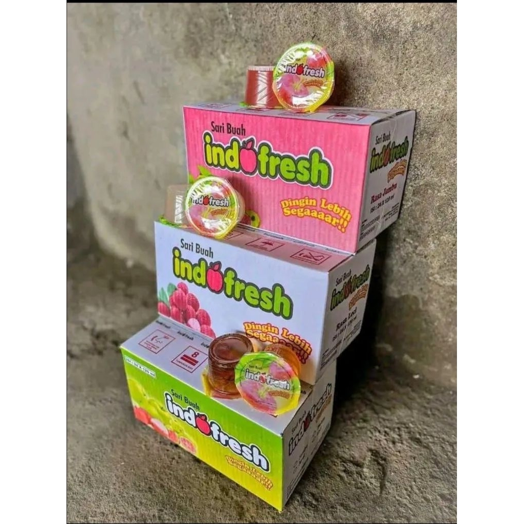 minuman indofresh sari buah 1dus apel jambu