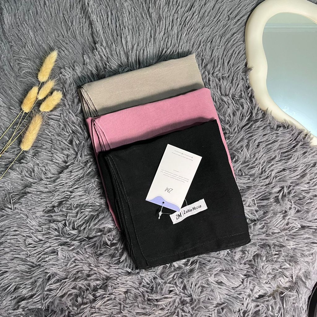 Jilbab Segi Empat ZM Zaskia Mecca Polos - Hijab Square polycotton Earth Tone Series Anti Letoy