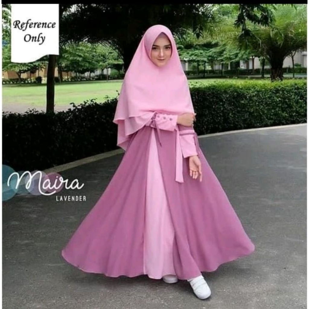 Maira dress by SHEIKA HIJAB udah dapet 1 set gamis dan Khimar