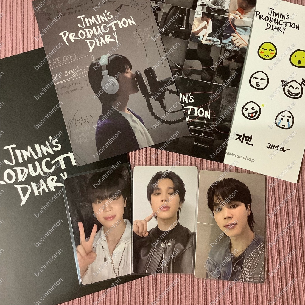 [FULLSET] Jimin Production Diary VOD Gift Weverse Shop Global BTS Photocard Postcard PC Official