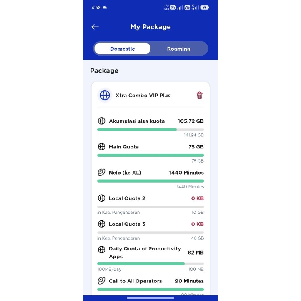 Kartu XL Combo Plus Vip 90%