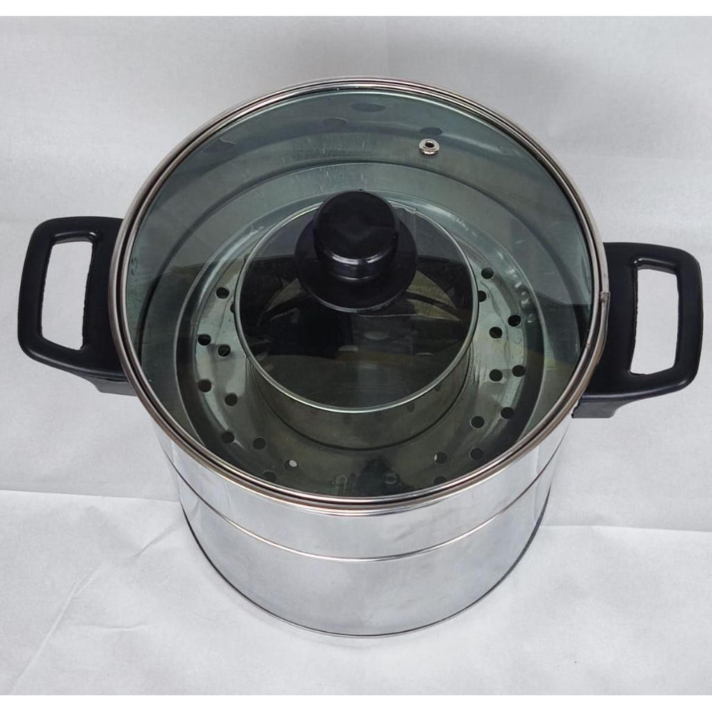 dandang bakso tutup kaca diameter 26cm