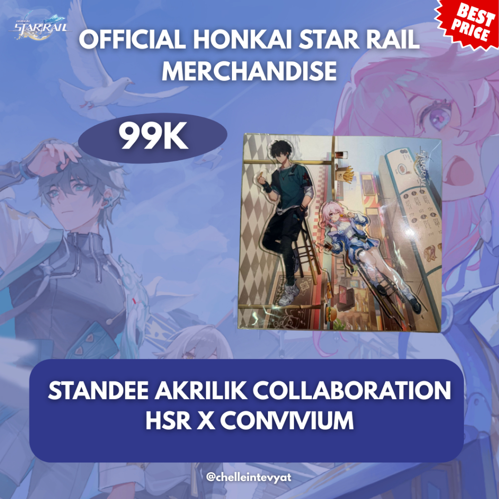 [LIMITED] STANDEE AKRILIK COLLABORATION HSR X CONVIVIUM | Merch Official HSR March7 DanHeng